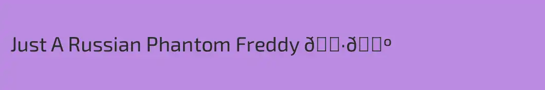 Just A Russian Phantom Freddy 🇷🇺